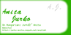 anita jurko business card